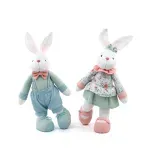 Coelho Decorativo de Tecido Floral Listras Happy Spring 44cm - 2 Un