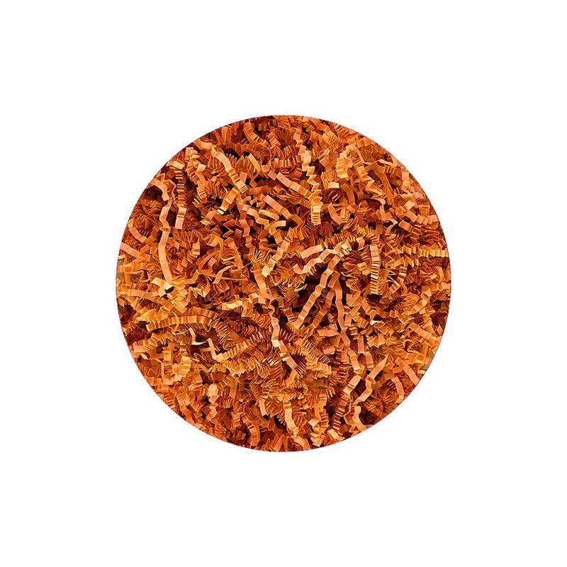 Palha Decorativa de Papel Laranja - 100g - 1 unidade - Rizzo