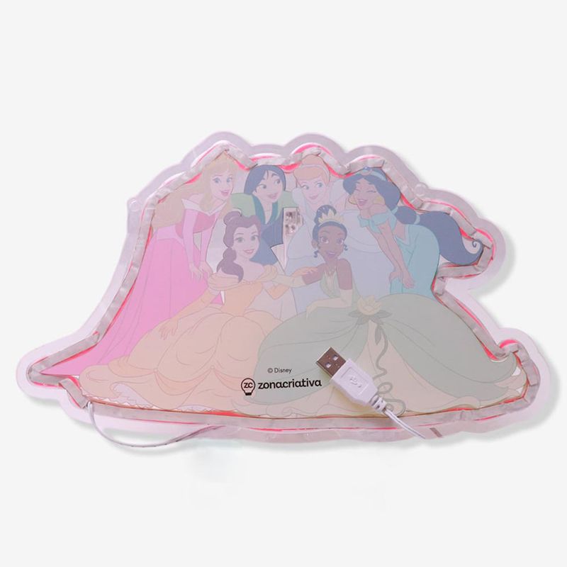 Luminária Formato 3D Princesas - Disney