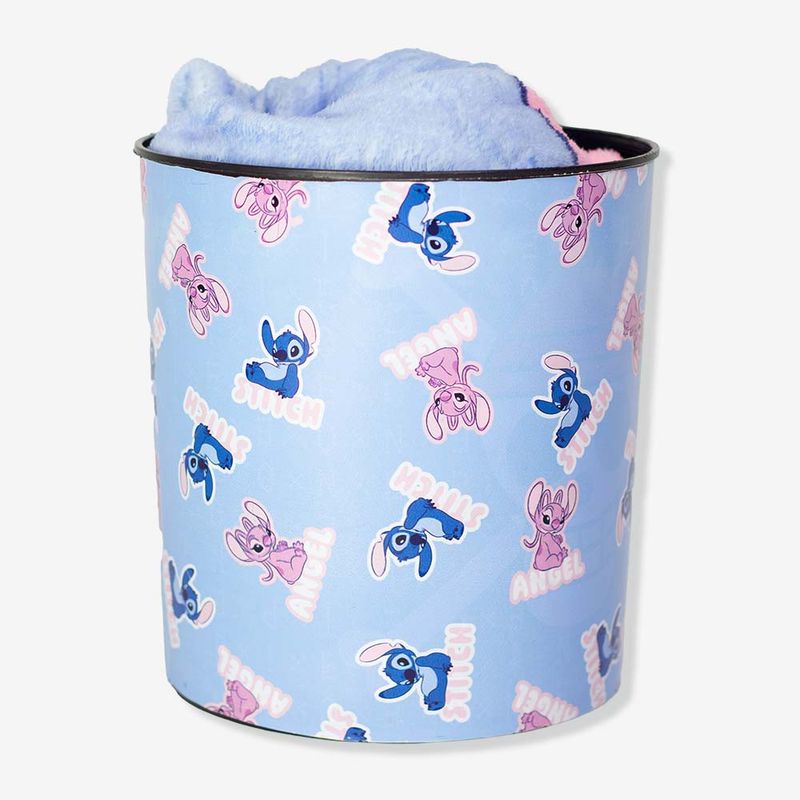 Kit Manta com Balde Stitch e Angel - Disney