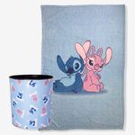 Kit Manta com Balde Stitch e Angel - Disney