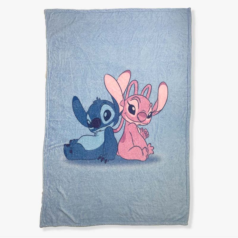 Kit Manta com Balde Stitch e Angel - Disney