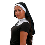 Kit Fantasia Freira Adulto Com Véu, Gola e Crucifixo de E.V.A