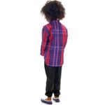 Camisa Junina Xadrez Infantil Unissex Rosa ou Roxa Roxo P