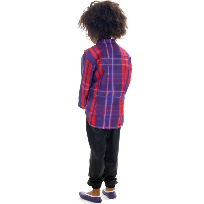 Camisa Junina Xadrez Infantil Unissex Rosa ou Roxa Roxo P