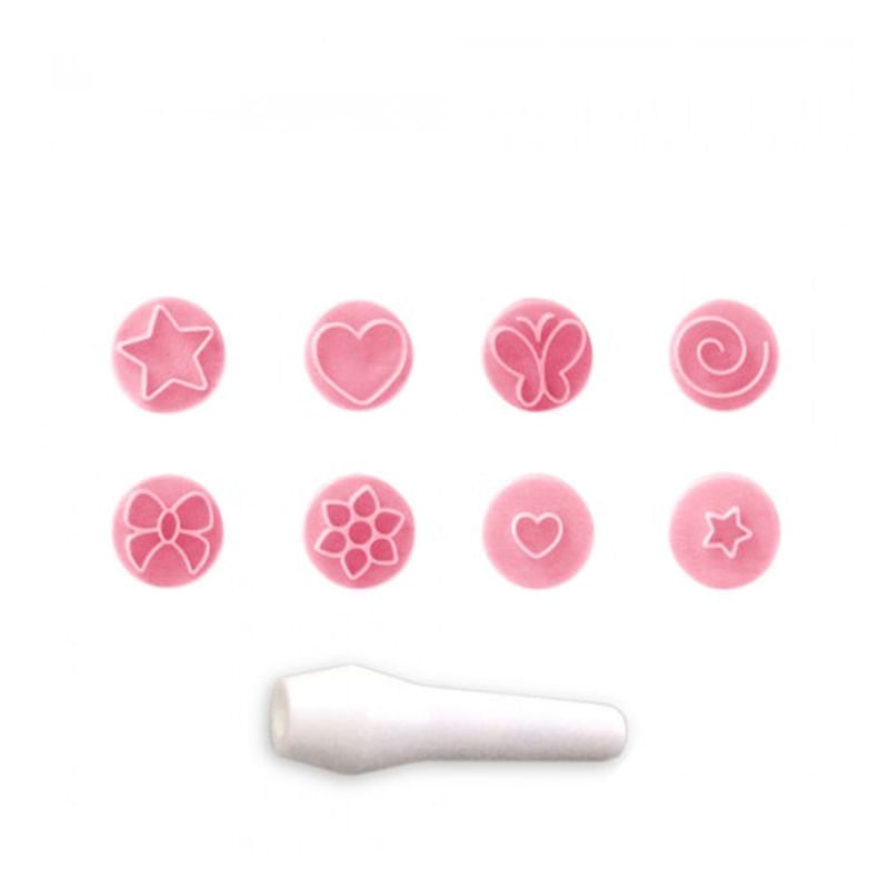 BLUE STAR KIT CARIMBOS ESSENCIAIS ROSA BB C/9