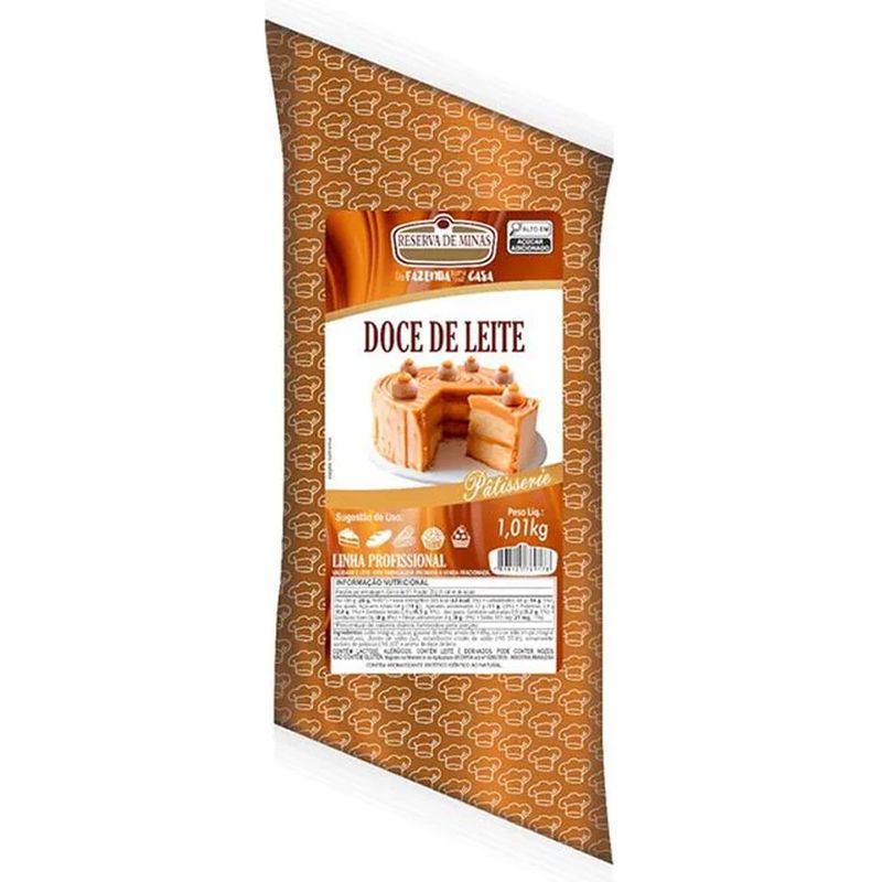 Recheio e Cobertura Bisnaga Doce de Leite 1,01kg - Reserva de Minas
