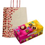 Kit Presente Corações - Caixa Sonho de Valsa e Ouro Branco + Sacola