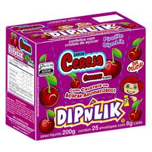 Pirulito com Açúcar Cereja c/25 - Dipnlik