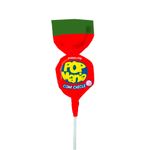 Pirulito Pop Mania Morango Recheio Chiclete 500g - Riclan