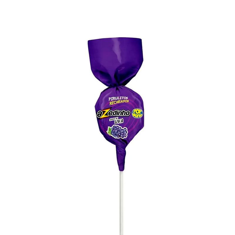 Pirulito Pop Mania Azedinho Uva Recheio Mastigável 500g - Riclan