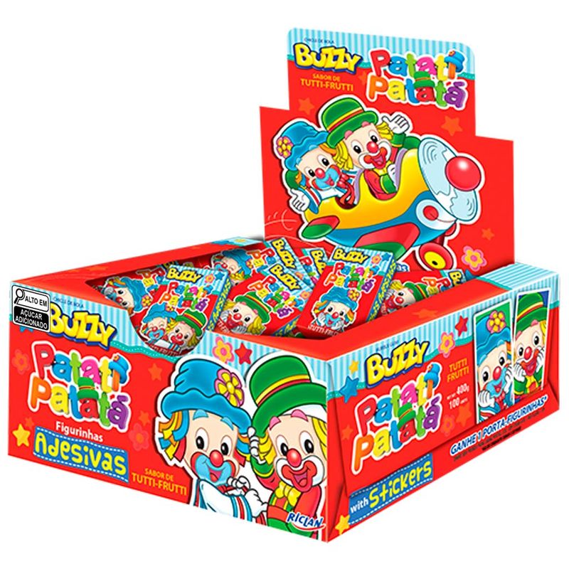 Chiclete Buzzy Patati Patatá Tutti Frutti c/90 - Riclan