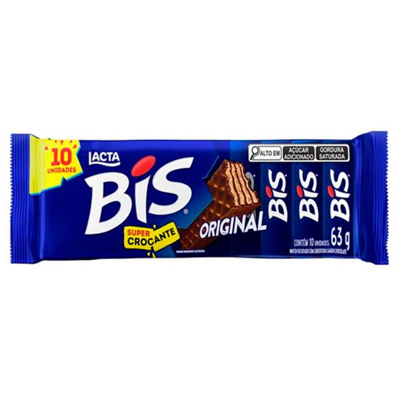 Chocolate Bis Ao Leite c/10 - Lacta