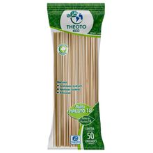 Palito Pirulito Bambu 18cm c/50 - Theoto