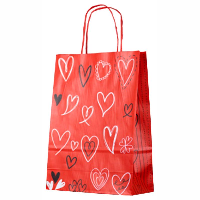 Sacola Kraft Amore M 23,5x10x31,5cm - LC Embalagens