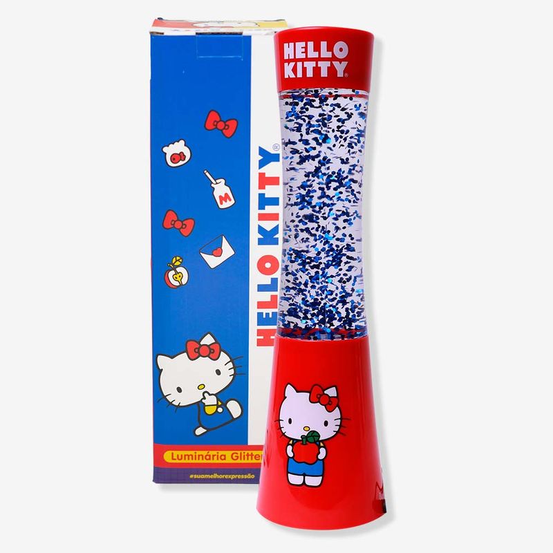 Luminária Glitter Hello Kitty