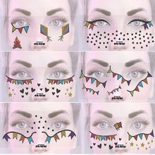 Adesivo Facial com Glitter para Festa Junina - Modelos Sortidos