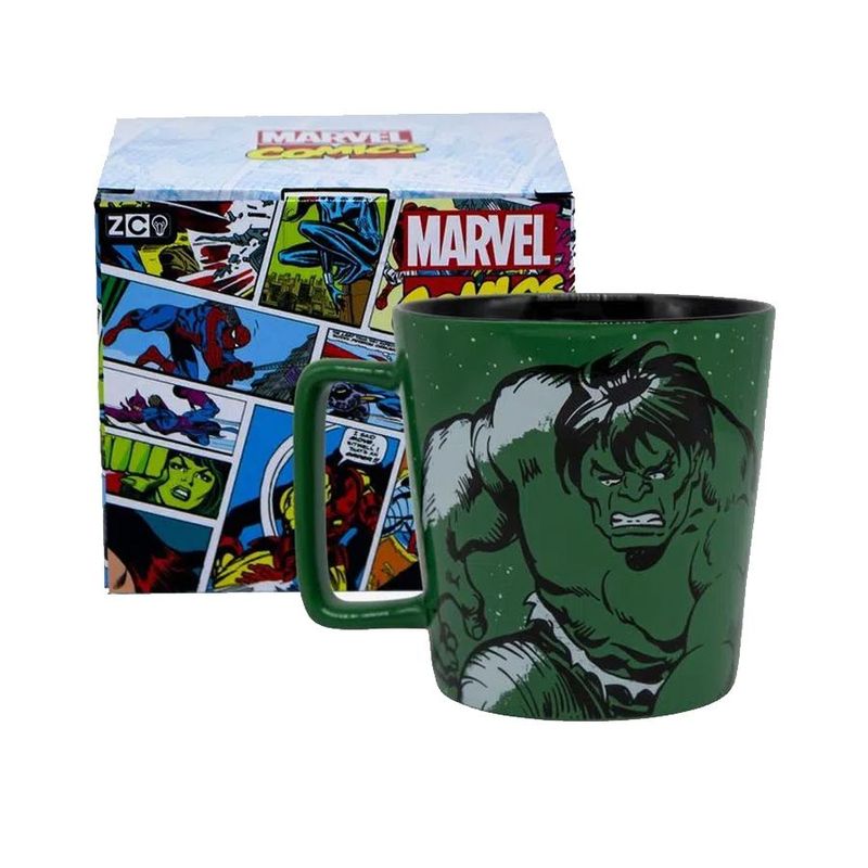 Caneca de Cerâmica Hulk Marvel Comics - 400ml - 1 unidade - Zona Criativa - Rizzo