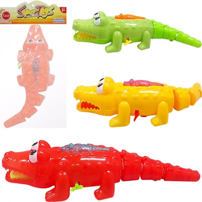 Lembrancinha Infantil - Jacaré à Corda com Luz - 1 Un