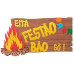 Painel Impresso com Glitter para Festa Junina - EITA FESTÃO BÃO 56cm