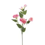 Flores Decorativas Permanentes - Rosas X5 68cm Rosa - 1 Haste