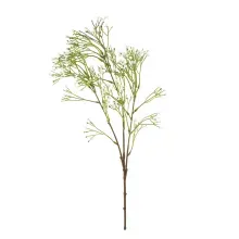 Flores Decorativas Permanentes - Wallflower X36 72cm Branco - 6 Hastes