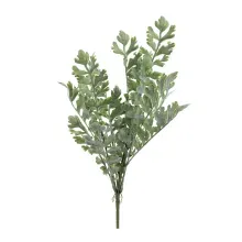 Galhos Decorativos Permanentes - Pick Folhagem 48cm Verde/Branco - 6 Buquês
