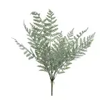 Galhos Decorativos Permanentes - Pick Samambaia 48cm Verde/Branco - 6 Buquês
