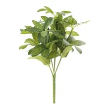 Folhas Decorativas Permanentes - Buquê Folhagem 22cm Verde - 6 Buquês