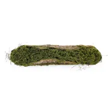 Tronco Decorativo Horizontal Musgo/Madeira G 18x86x16cm Verde/Marrom - 1 Un