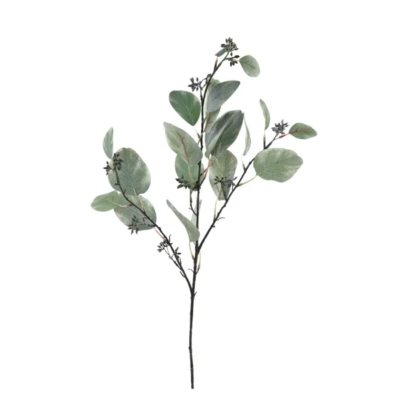 Galhos Decorativos Permanentes - Pick Eucalipto 76cm Verde - 6 Hastes