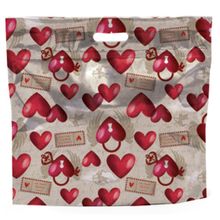Kit Sacola Laminada com Zíper 32x40+5cm Amor Real - 50 Un