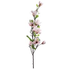 Flores Decorativas Permanentes - Magnólias X8 1,32 Metros Rosa Claro - 1 Haste