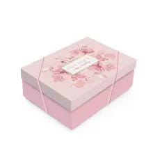 Kit Caixa Retangular com Tampa Blossom M 35x25x11cm - 10 Un
