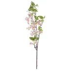 Flores Decorativas Permanentes - Flor de Cerejeira X72 95cm Branco/Rosa - 6 Hastes