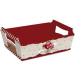 Kit Cesta de Cartão Amor Real G 33x23,5x10,5cm - 10 Un