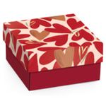 Kit Mini Caixa Quadrada Season Love M 9,5x9,5x4cm - 50 Un