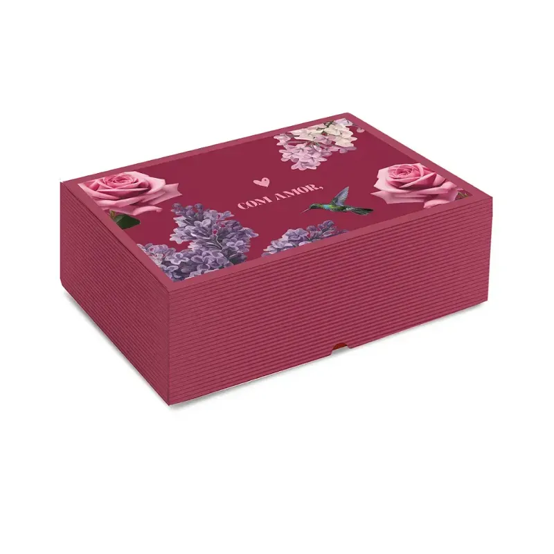 Kit Caixa Retangular Realce Brigitte G 30x20x11,5cm - 10 Un