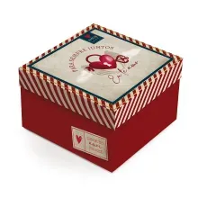Kit Caixa Quadrada Amor Real M 26x26x12cm - 10 Un