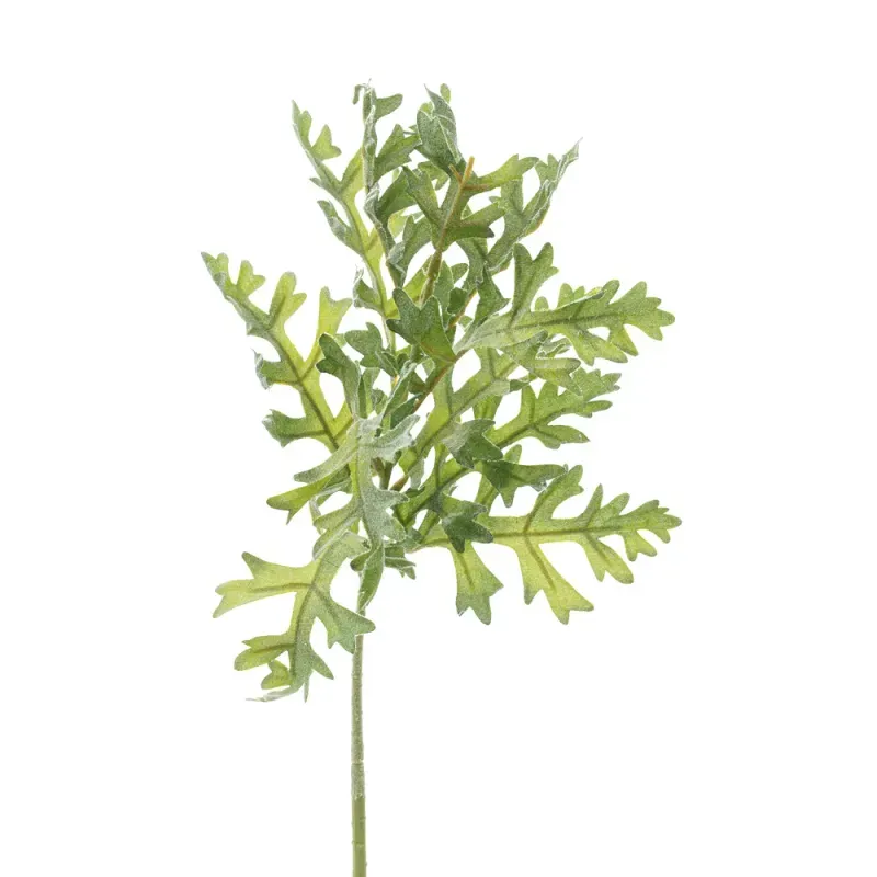 Folhas Decorativas Permanentes - Buquê Folhagem 34cm Verde - 6 Buquês