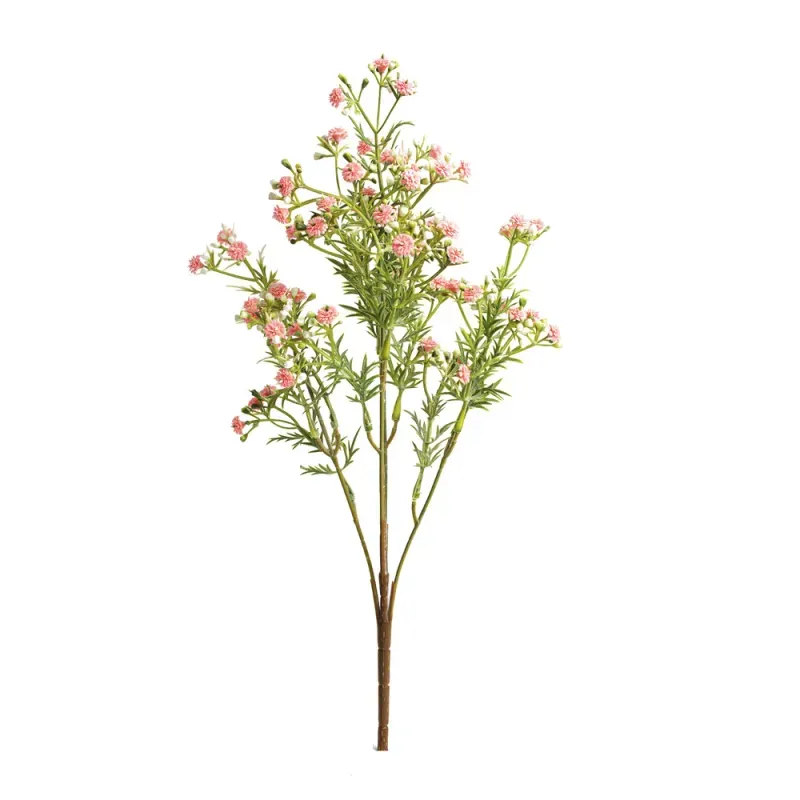 Flores Decorativas Permanentes - Buquê Star Flower X20 42cm Rosa - 6 Buquês