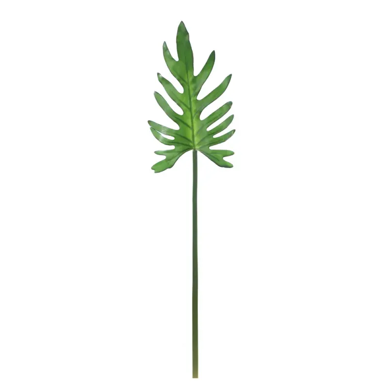 Folhas Decorativas Permanentes - Costela de Adão 84cm Verde - 6 Hastes