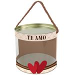 Kit Cesta na Lata com Alça L'Amour 20x22cm - 4 Un