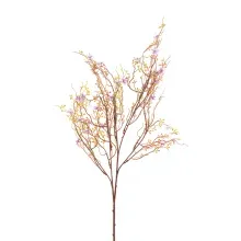 Flores Decorativas Permanentes - Flor de Ameixa X18 70cm Roxa - 6 Hastes
