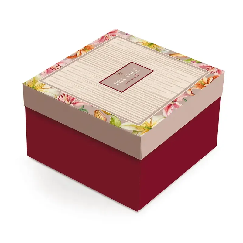 Kit Caixa Quadrada Luiza P 20x20x10cm - 10 Un