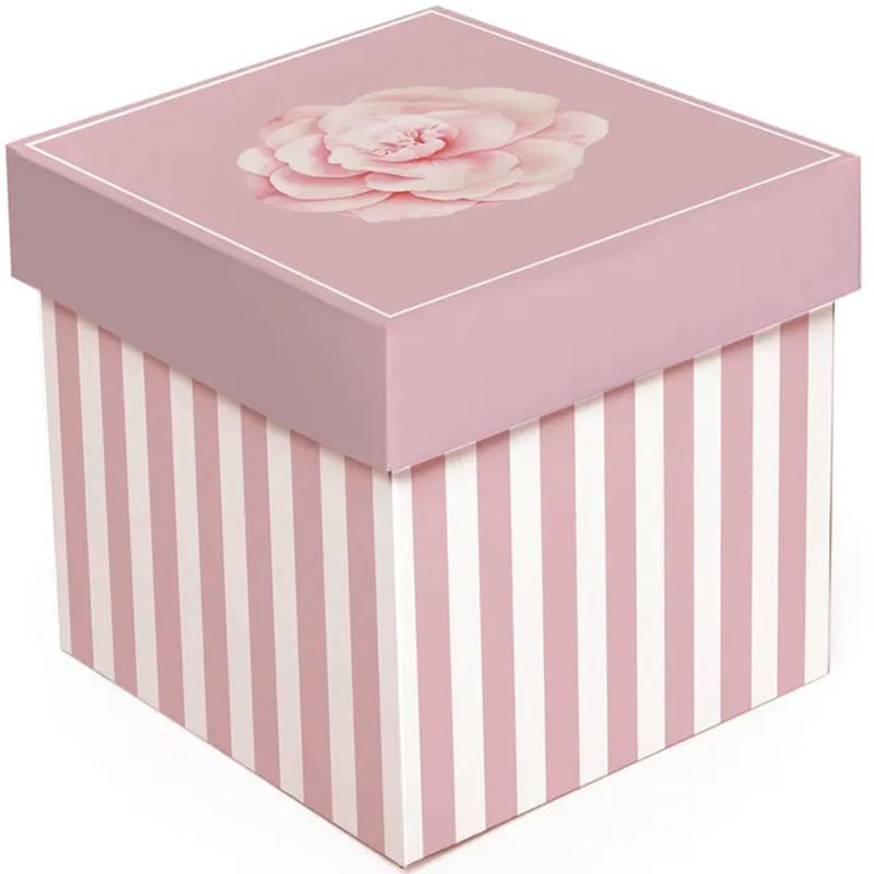 Kit Caixa Cubo Camélia GG 19x19x19cm - 10 Un