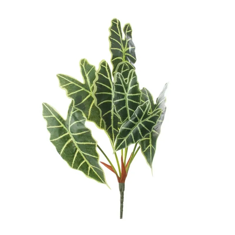 Folhas Decorativas Permanentes - Buquê Folhagem X7 64cm Verde - 1 Buquê