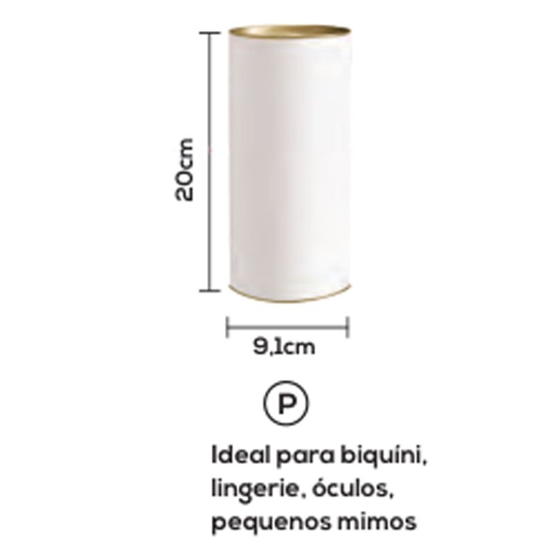 Kit Lata com Alça Para Presente P 20x9,1cm Soho Composê - 12 Un