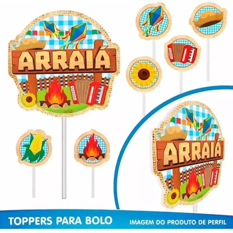 Kit Fácil Decoração Festa Junina - 39 Itens