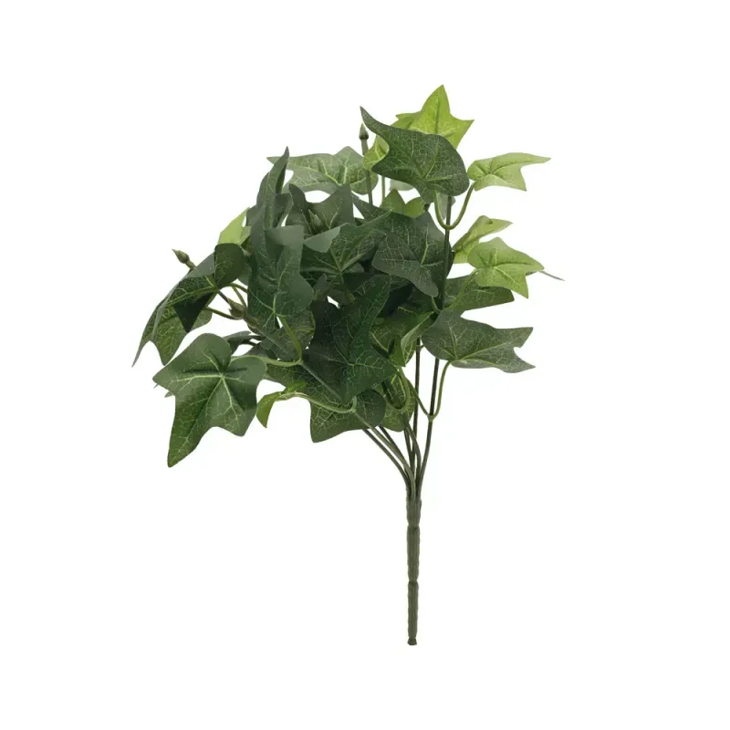 Galhos Decorativos Permanentes - Galho Curto com Folhas Verde 32,5cm - 6 Galhos